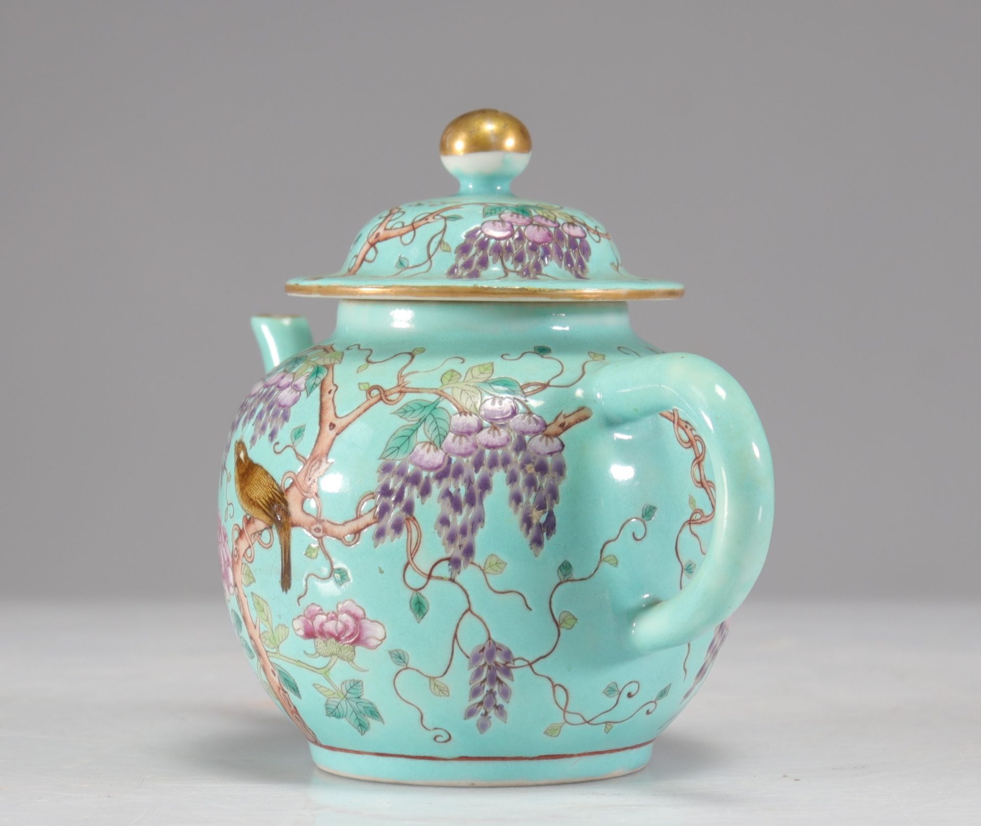 Guangxu mark and period porcelain teapot - Image 5 of 6