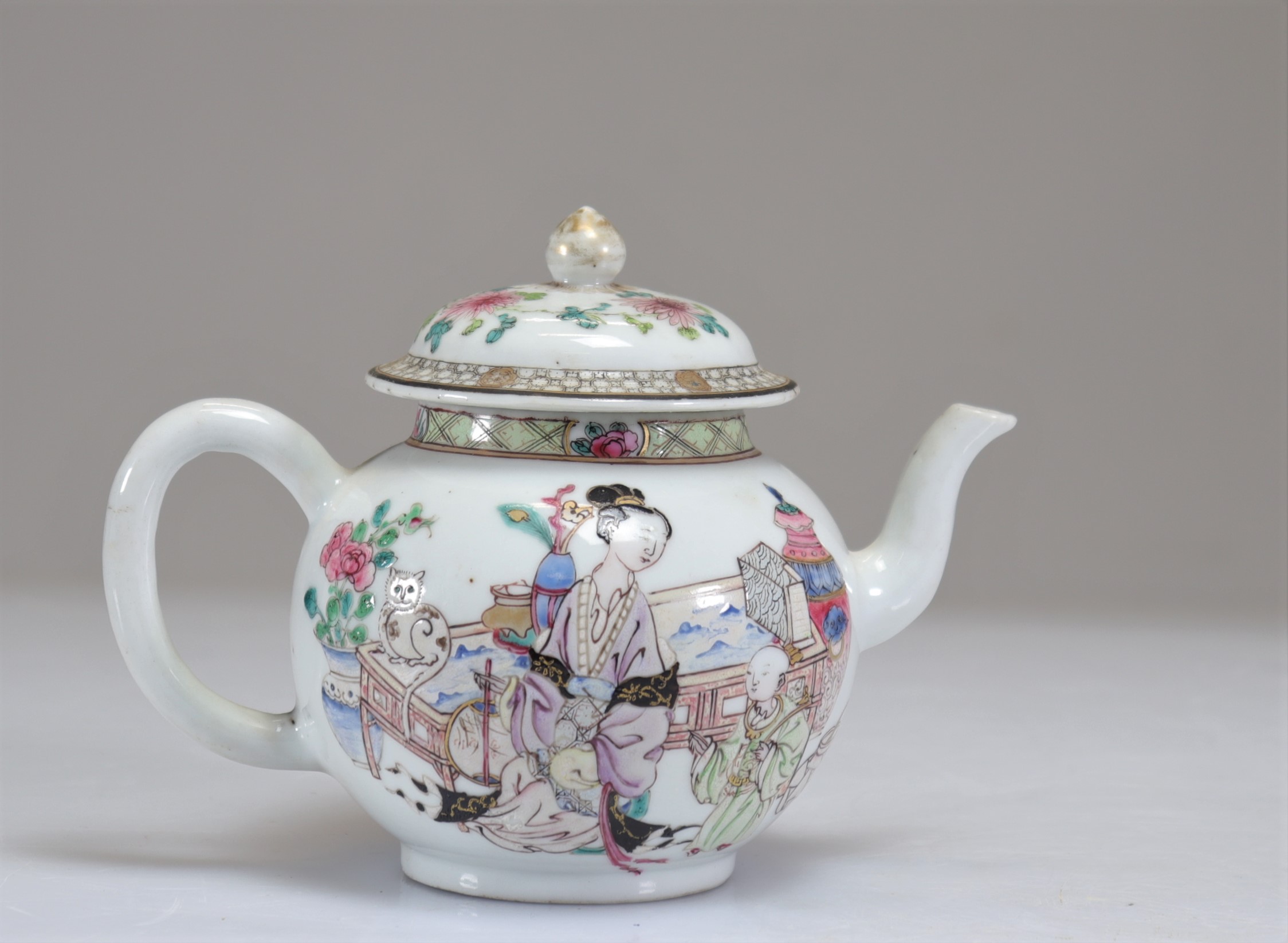 18th century famille rose porcelain teapots