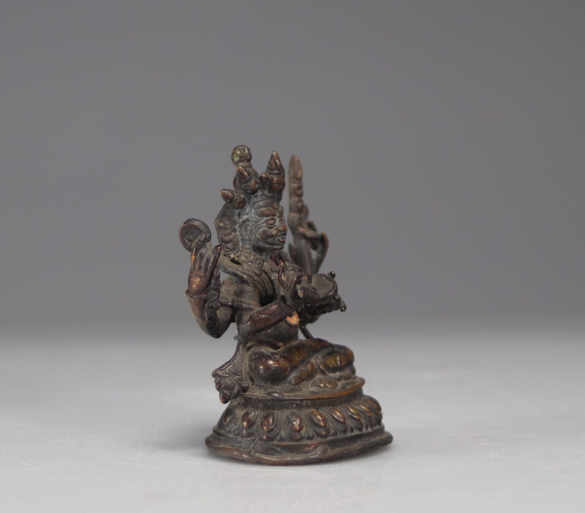 Ming period bronze statue - Image 4 of 4