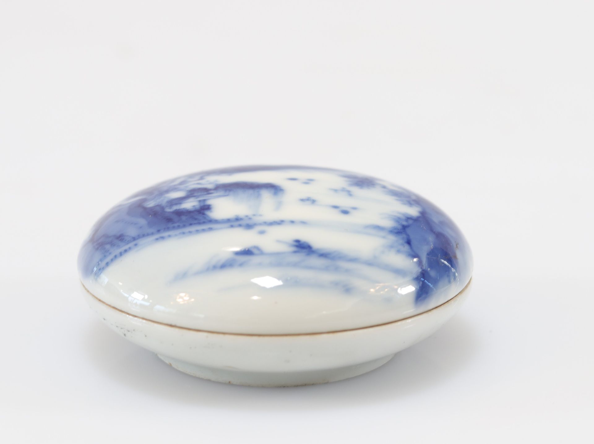 blue white porcelain ink box - Image 2 of 3