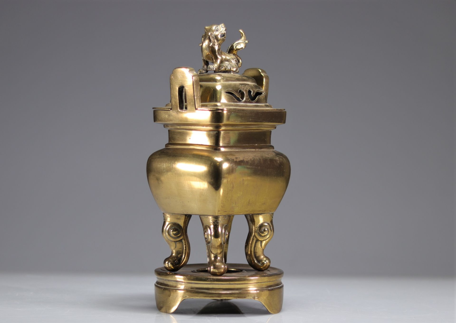 Chinese bronze perfume burner Qing period