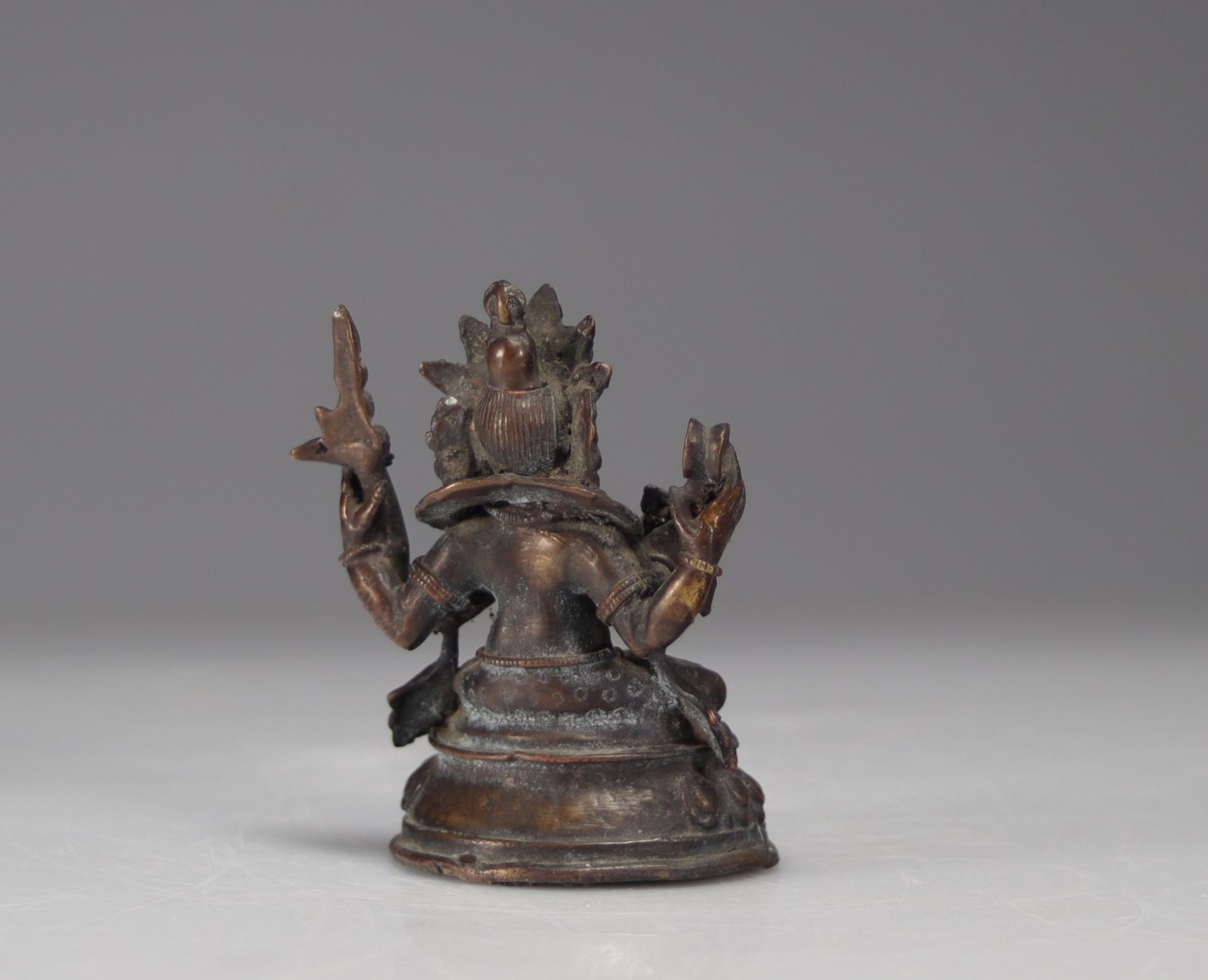 Ming period bronze statue - Image 3 of 4