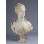 Imposing 18th century marble bust