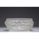 Lalique table bowl with flowers