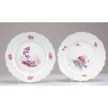 18th century Tournai porcelain plates