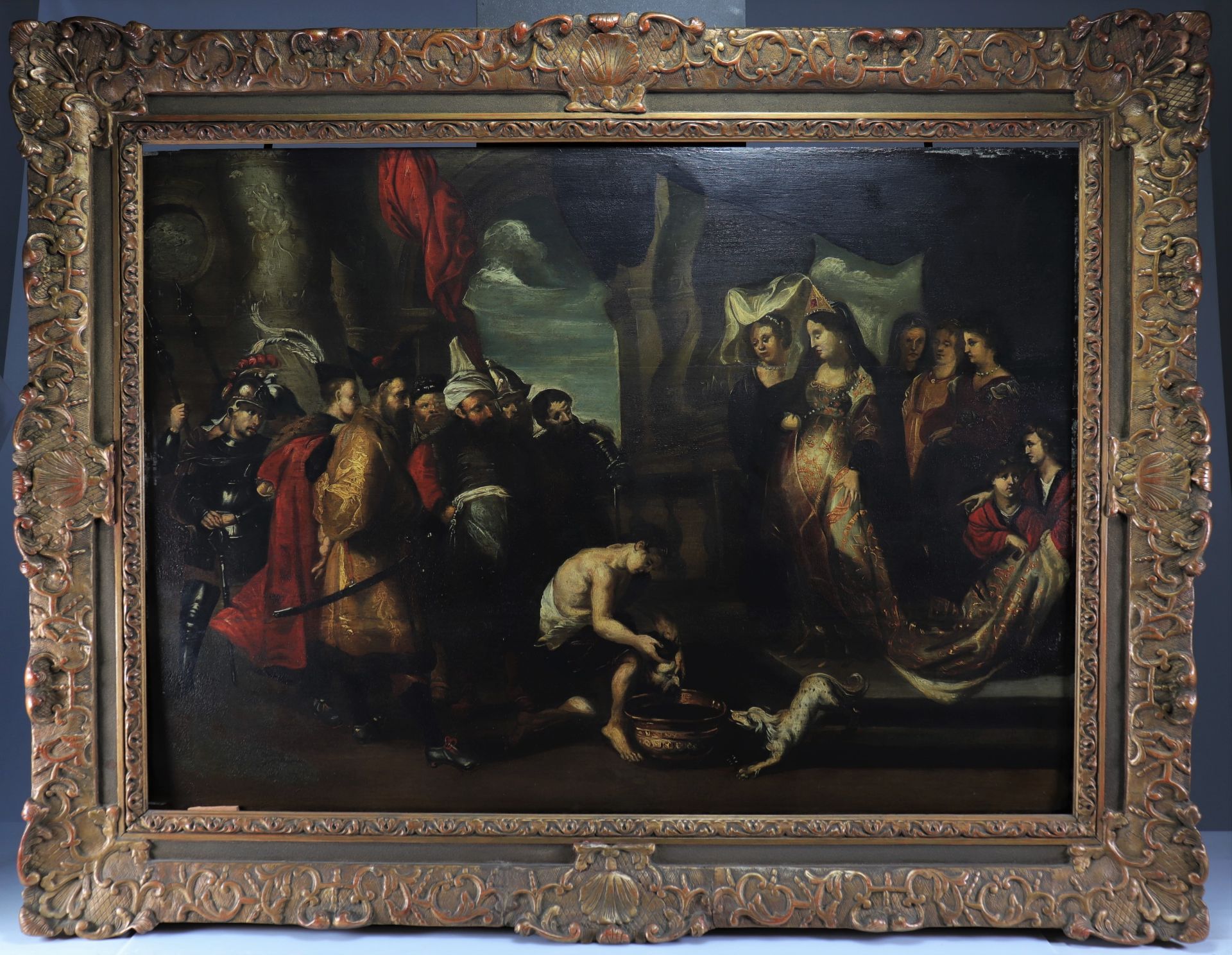 Flemish school of the 18th century â€“ According to Rubens, Tomyris plunges the head of Cyrus into t - Bild 2 aus 2