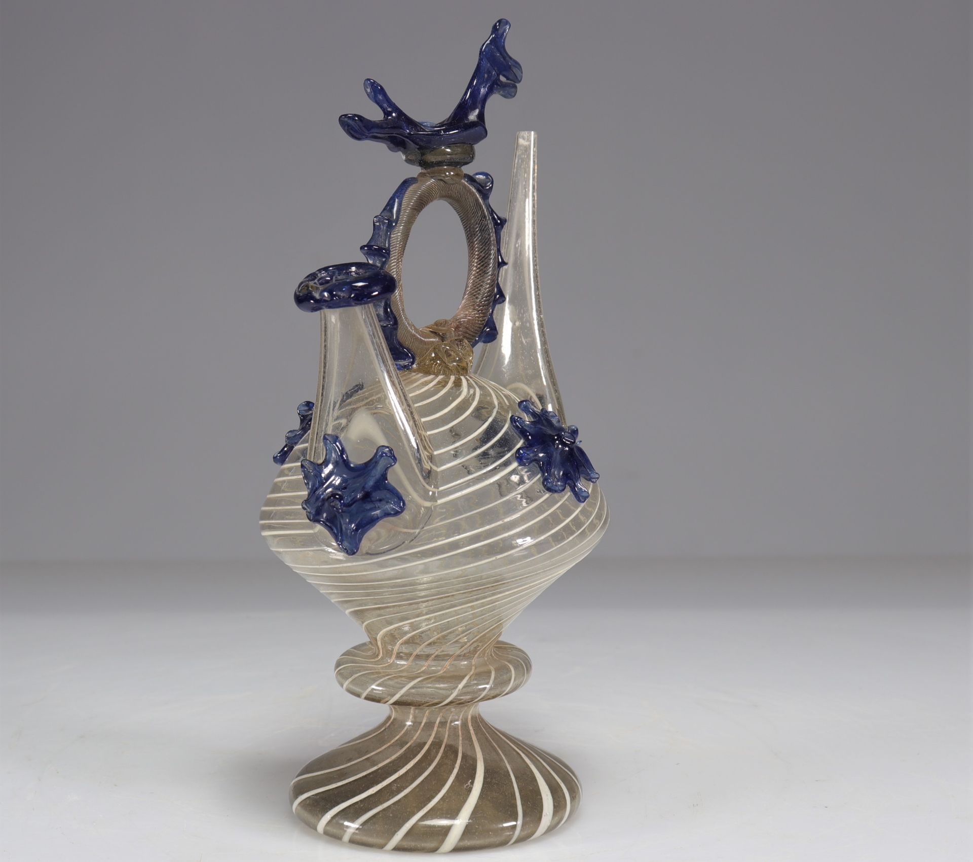 Blown glass goat, 17th century Spain - Image 3 of 4