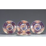 Plates (4) Chinese porcelain 18th imari decor