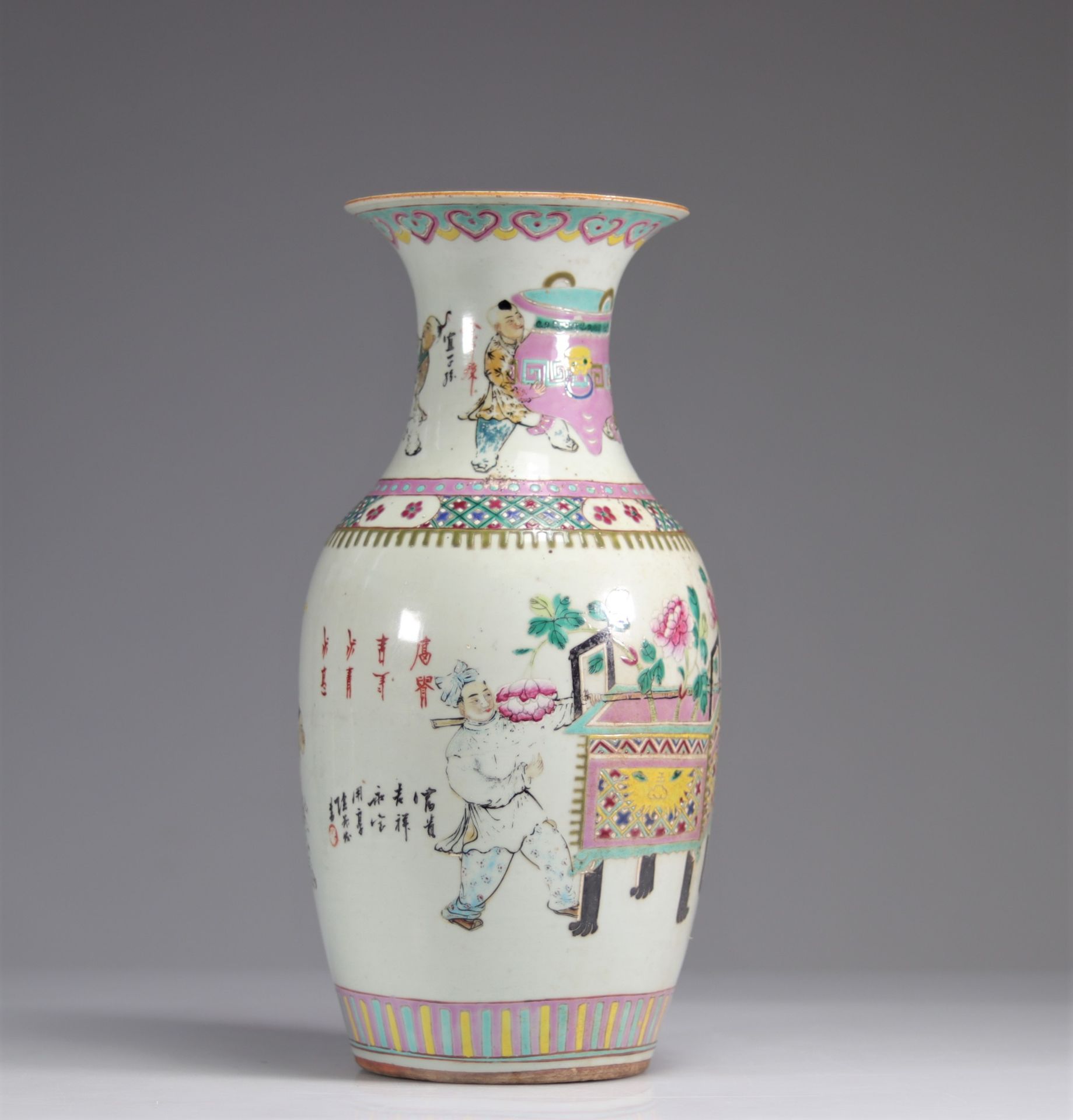 19th century Chinese porcelain vase - Image 5 of 7