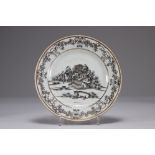 Chinese porcelain plate, "nativity scene", Qianlong