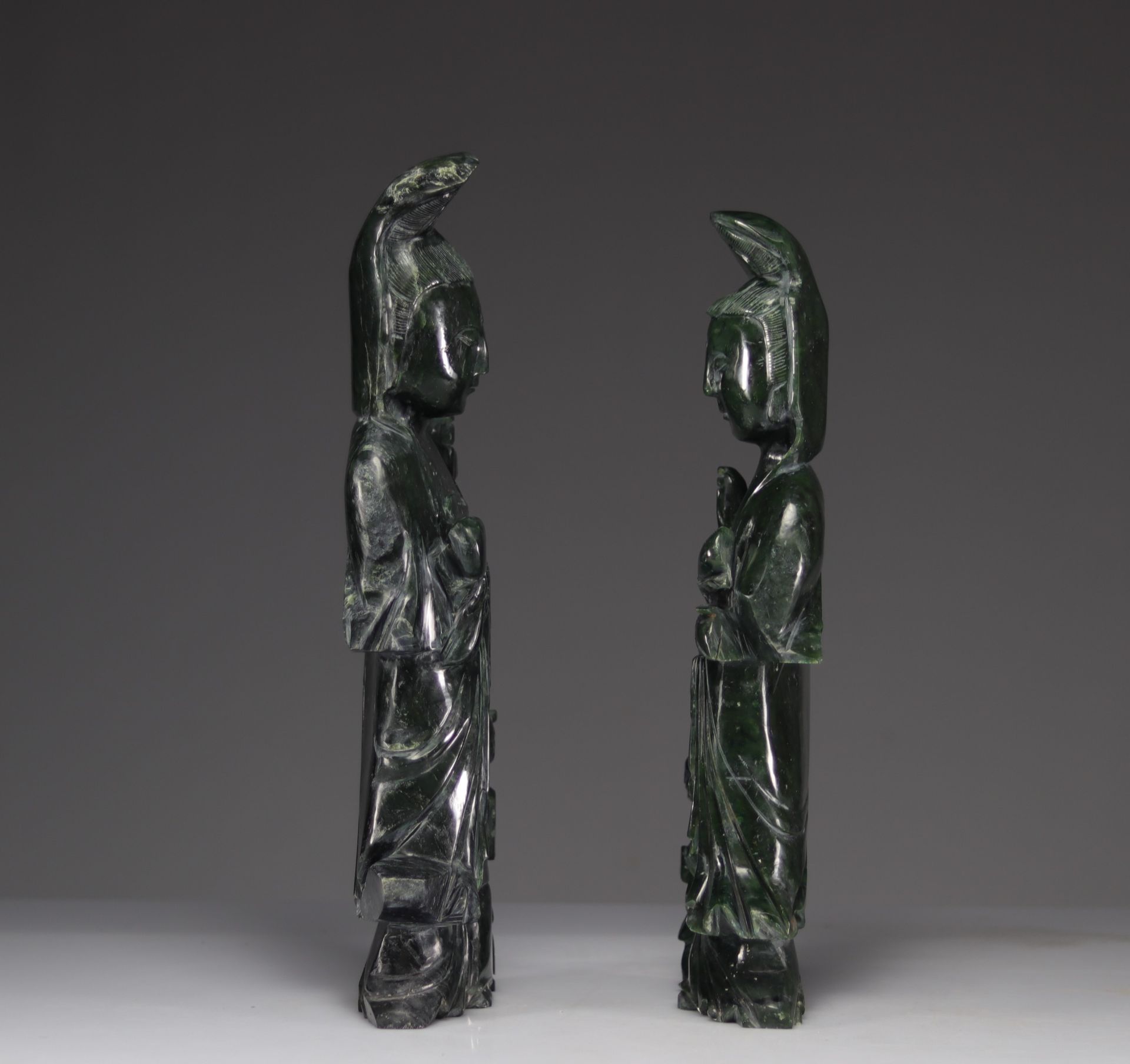 Guanyin Jade Carvings - Image 4 of 4