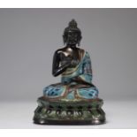 19th century beautiful Buddha in cloisonne enamels originating from China