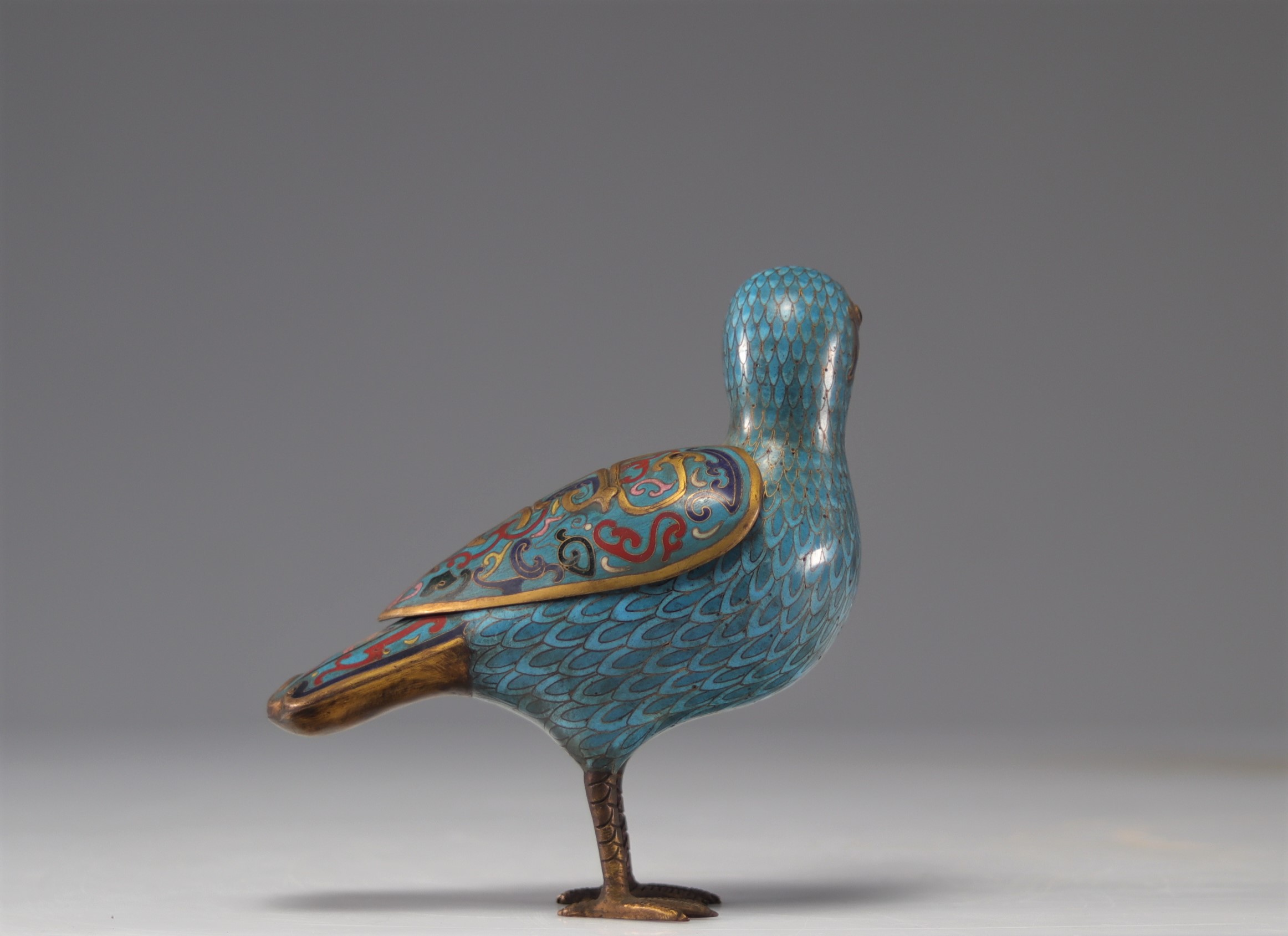 Perfume burner in cloisonne bronze, Republic period - Image 2 of 5