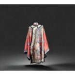 China Qing Dynasty, Beautiful silk satin robe