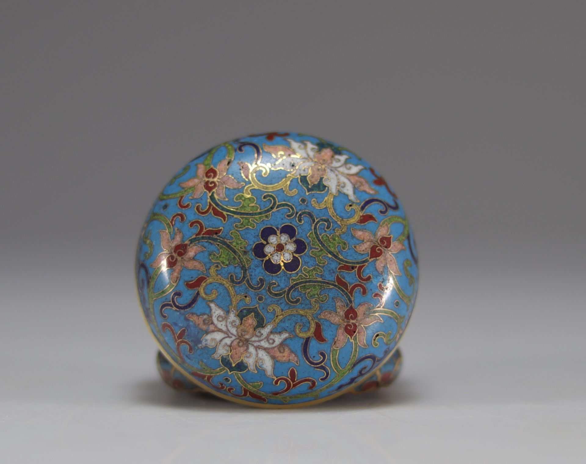 Cloisonne ink box, Qianlong mark and period - Image 4 of 5