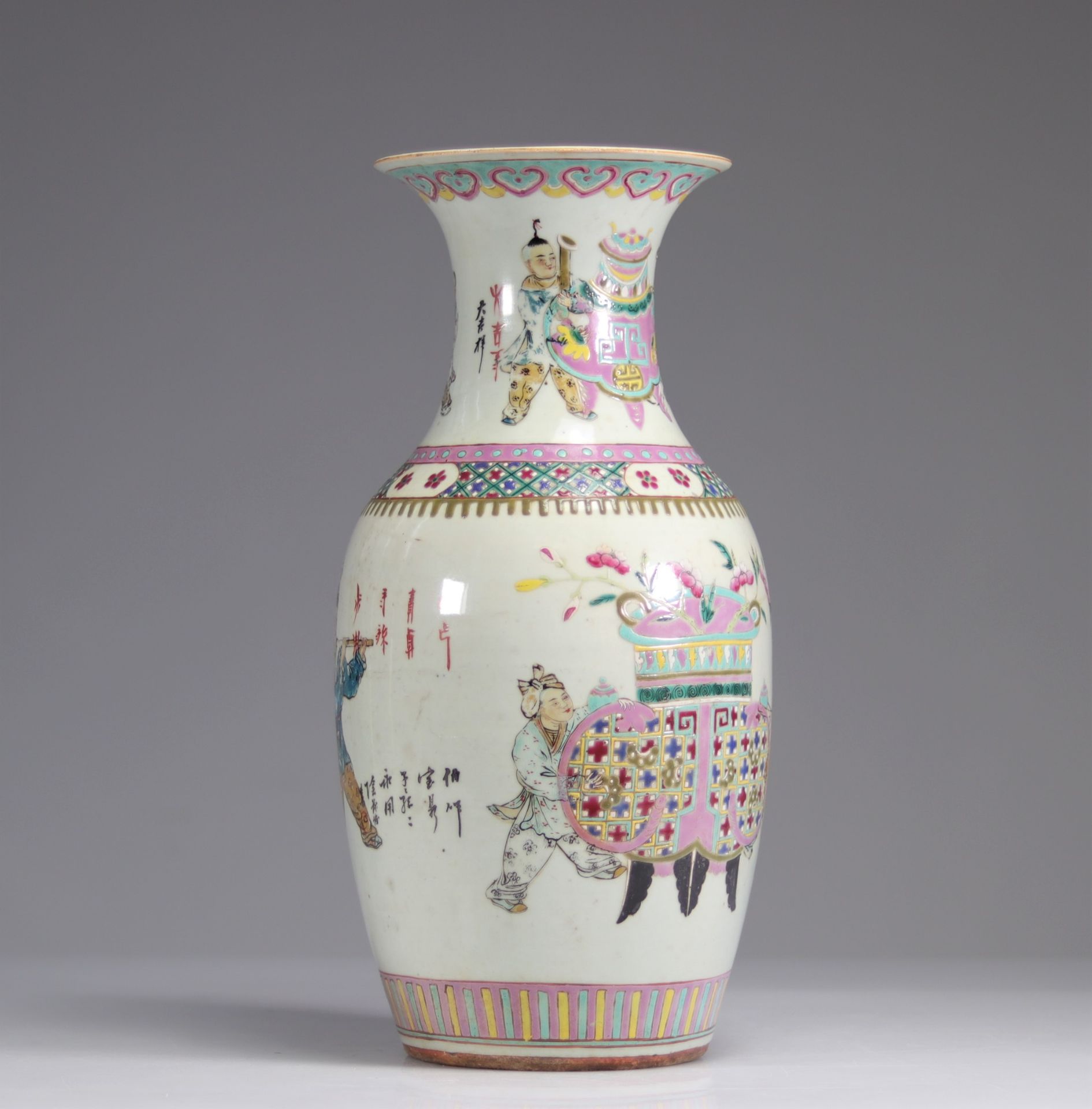 19th century Chinese porcelain vase - Image 6 of 7