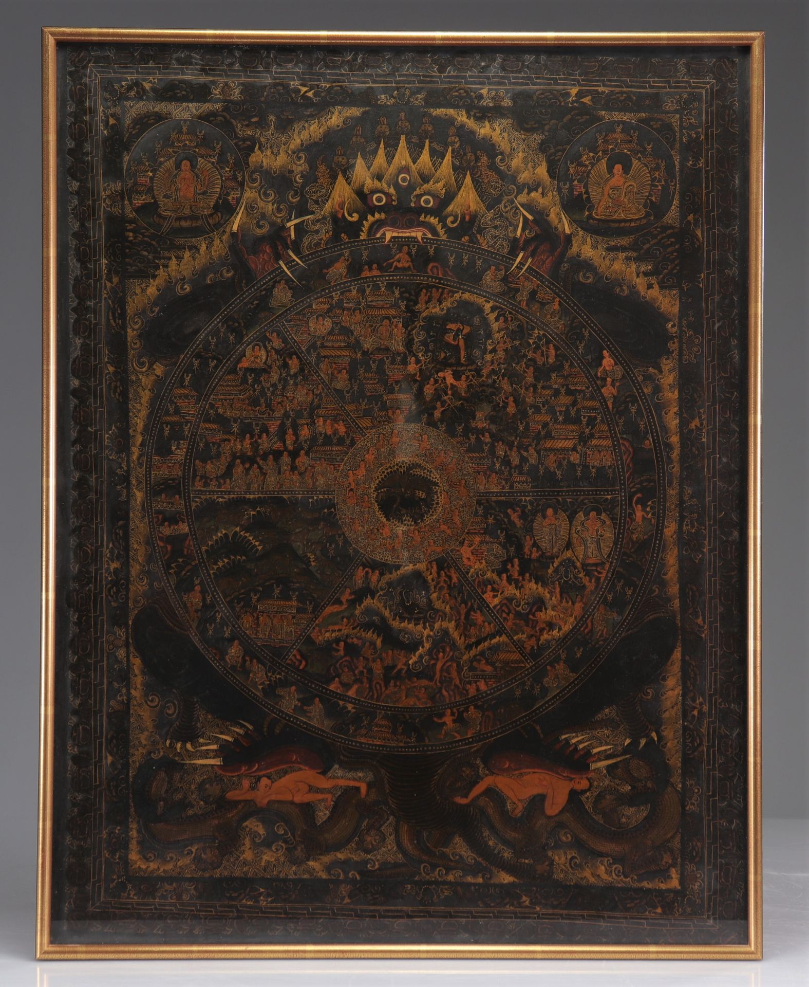 TANKA decorated with characters on a black background - Image 2 of 2