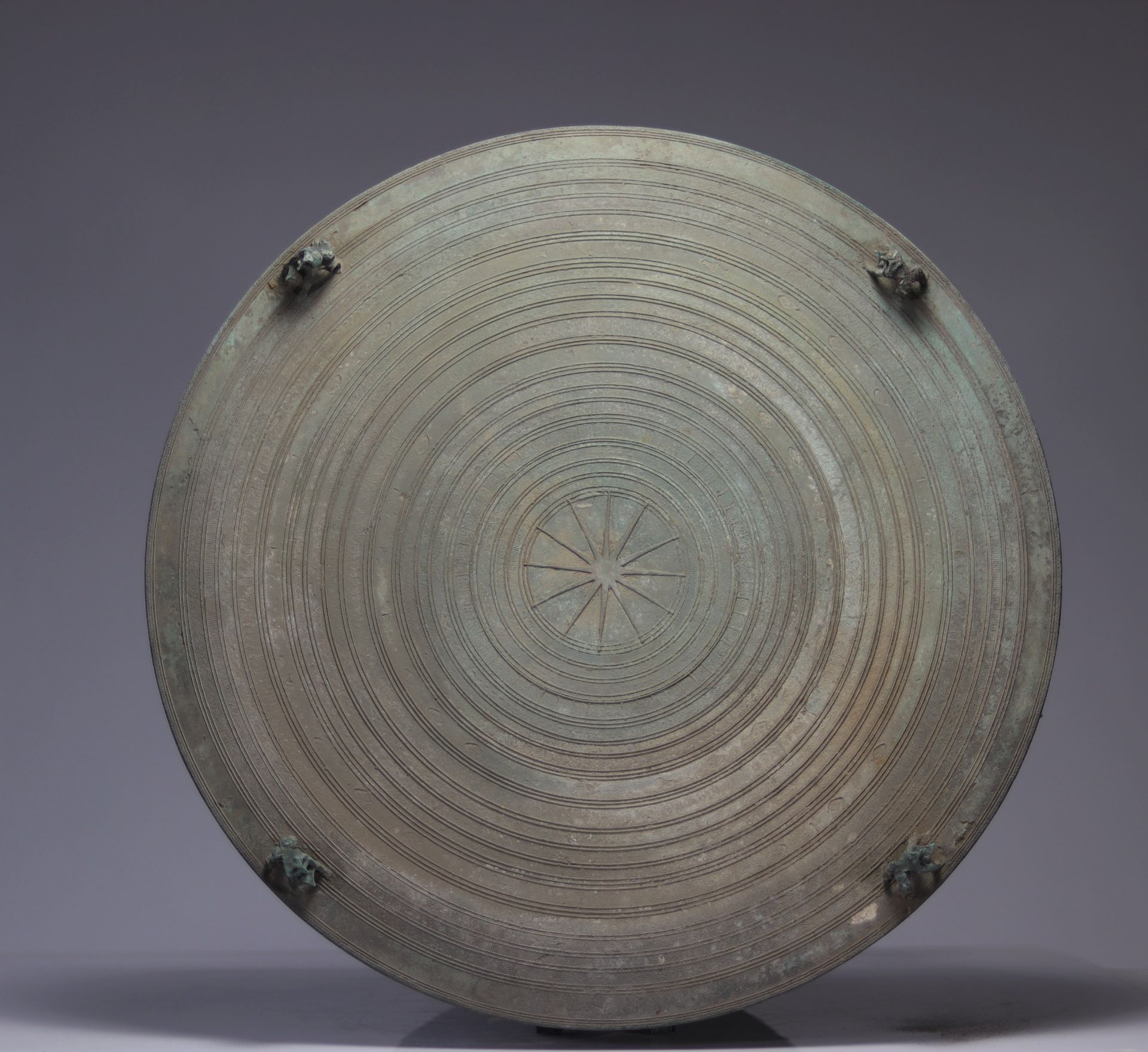 Bronze rain drum, the top decorated with circles VIETNAM, 19th century - Image 3 of 3