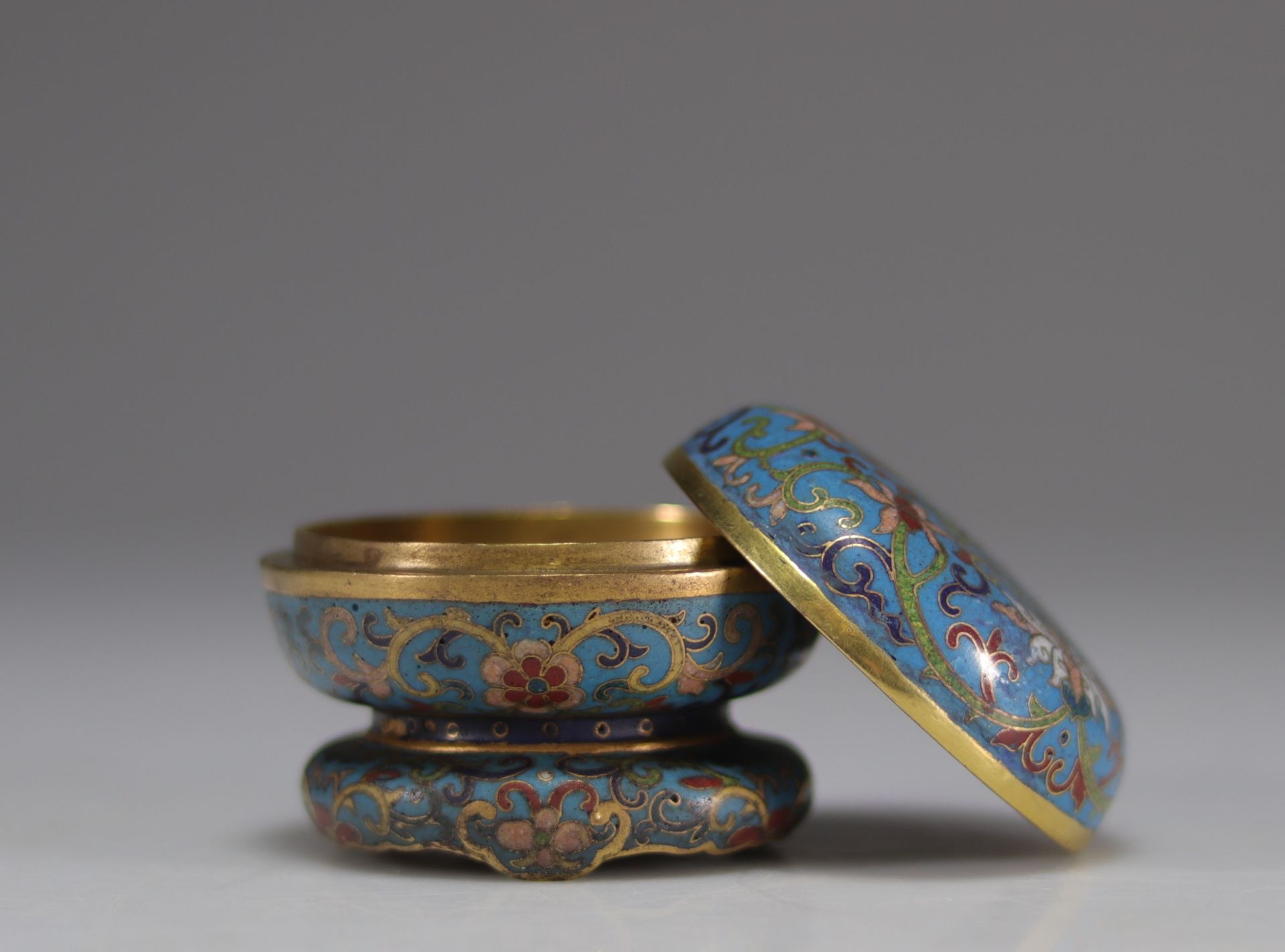 Cloisonne ink box, Qianlong mark and period - Image 3 of 5