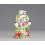 18th century Chinese porcelain wall vase famille rose