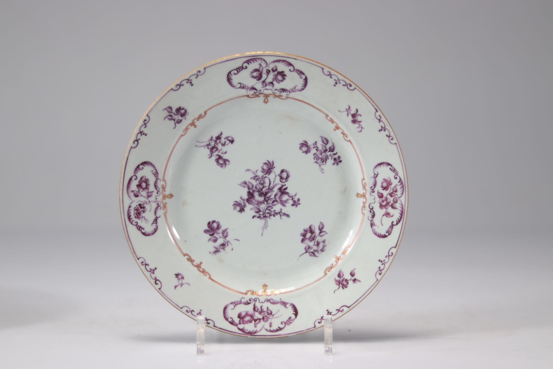 Plates (4) in Chinese porcelain Compagnie des Indes - Image 5 of 6