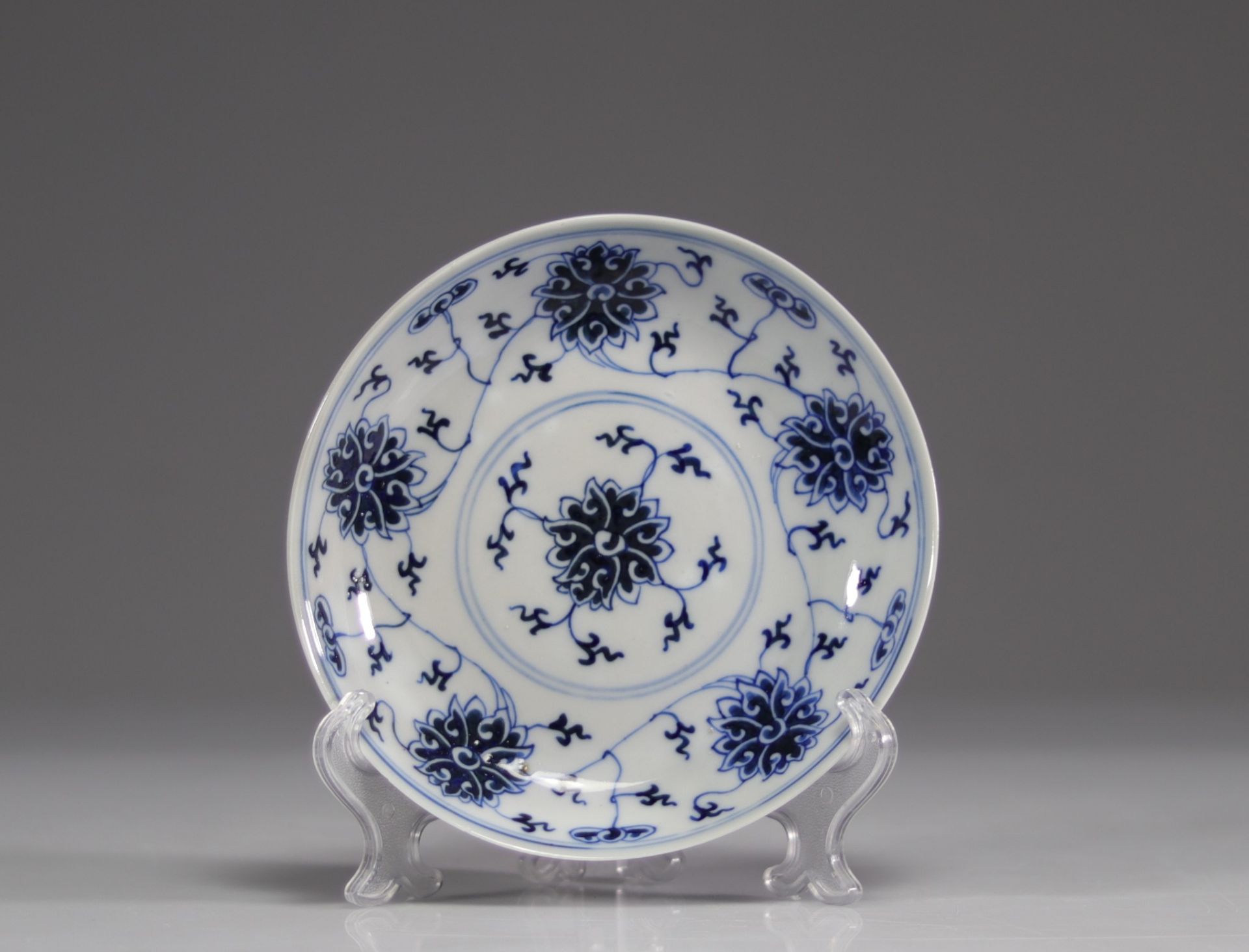 Pairs of blue white plates Kangxi brand - Image 2 of 5