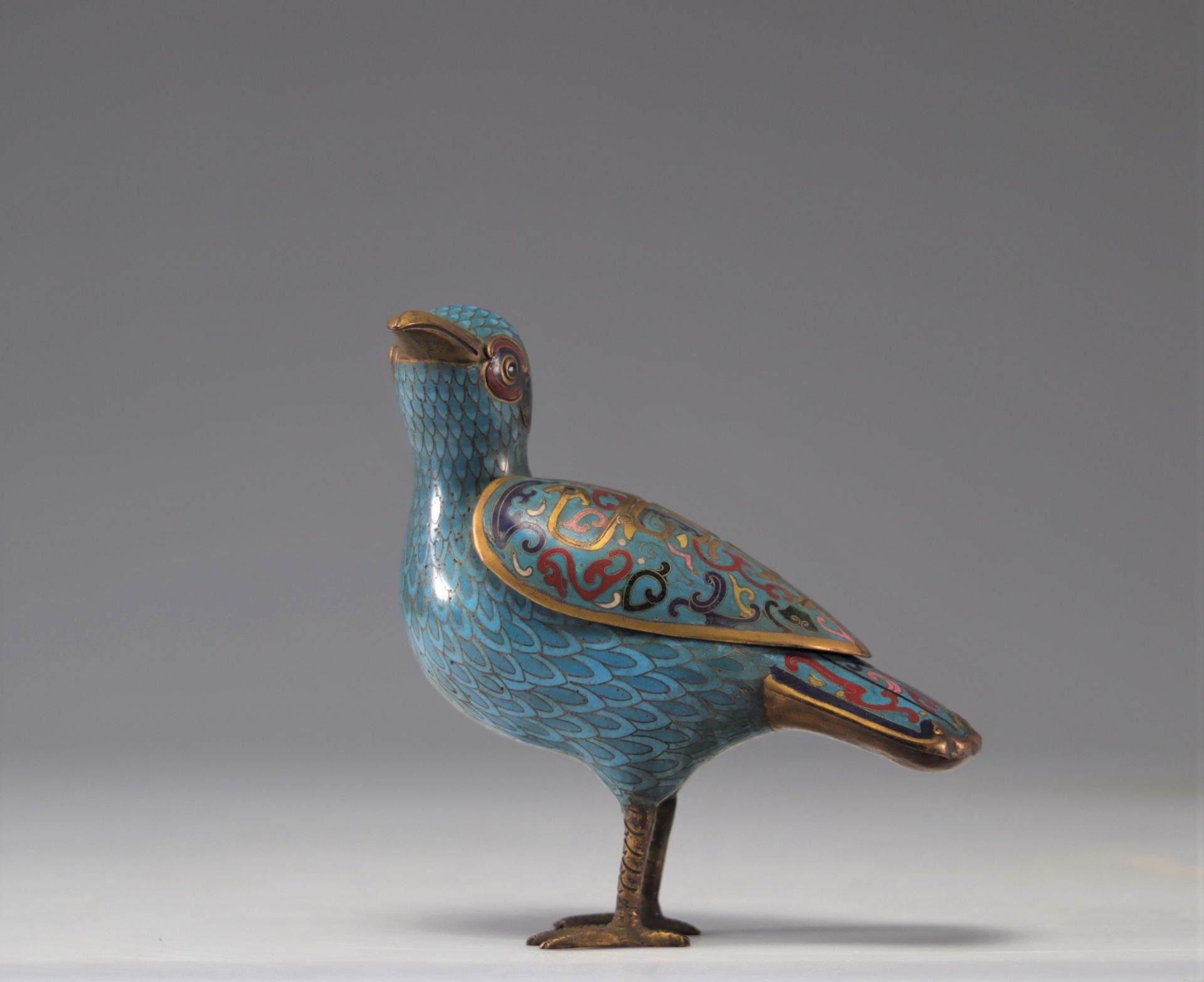 Perfume burner in cloisonne bronze, Republic period