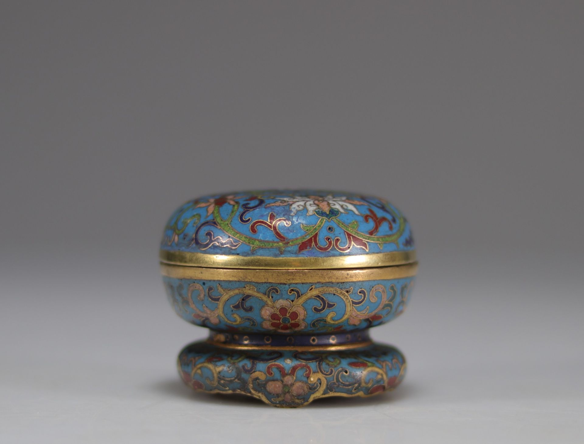 Cloisonne ink box, Qianlong mark and period