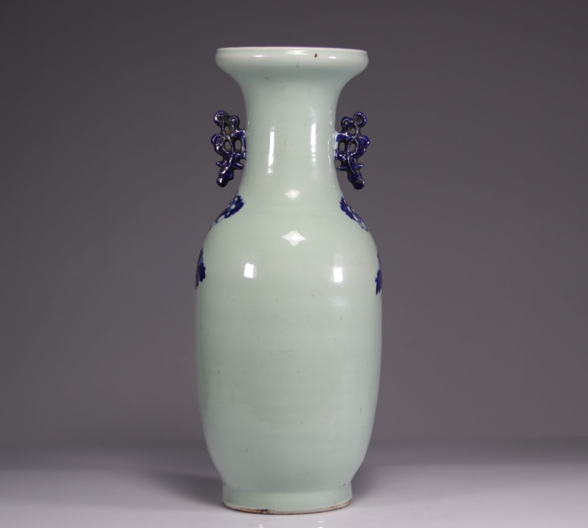 Celadon porcelain vase with 19th century phoenix decoration - Bild 4 aus 5