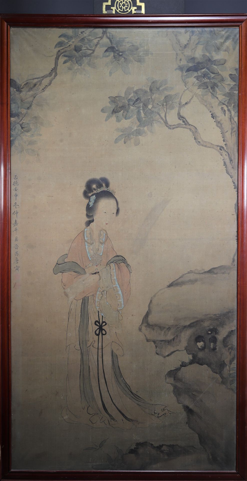 TANG Yin (1470-1523) Zheng mark of Ming dynasty "young woman" - Image 2 of 4