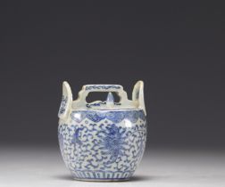Qing period blue white porcelain teapot
