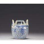 Qing period blue white porcelain teapot