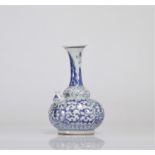 "kendi" jug in white blue porcelain Ming period