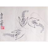 QI Baishi (1864-1957) Watercolor and ink on paper representing lobsters