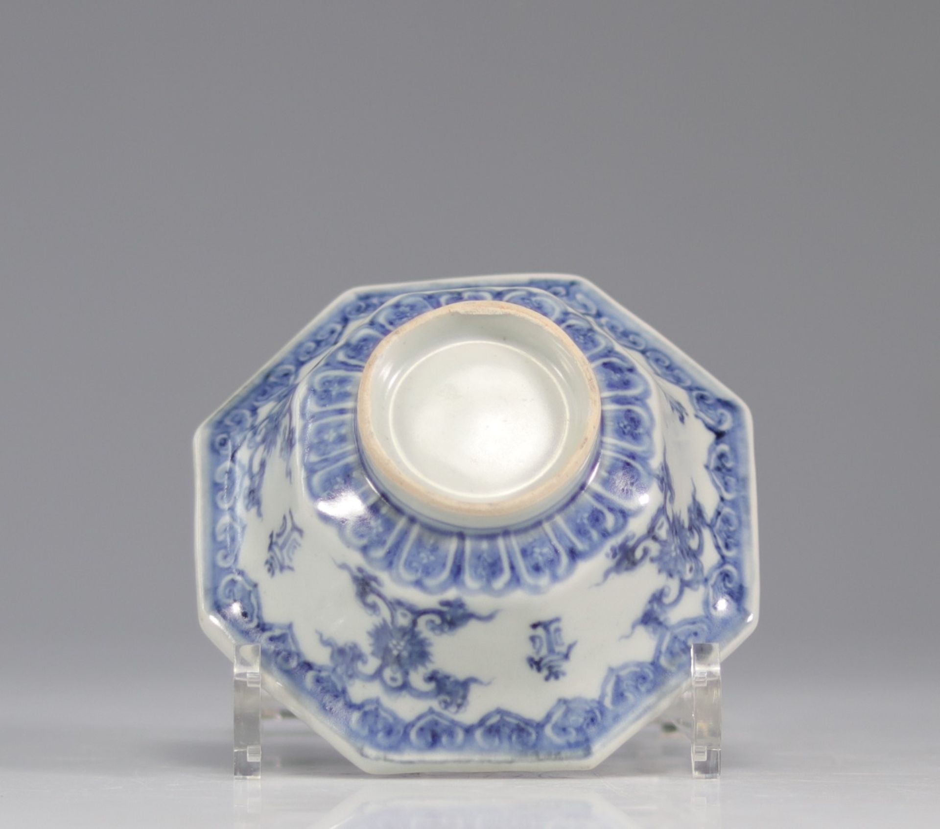 Qing Dynasty Blue White Octagonal Porcelain Bowl - Bild 4 aus 4