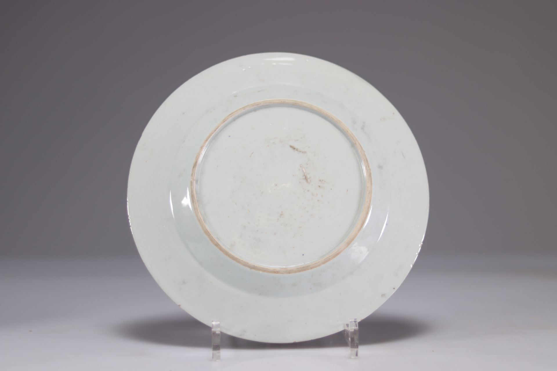 Chinese porcelain plate, "nativity scene", Qianlong - Image 2 of 2