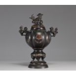 Perfume burner in cloisonne bronze originating from Asia 19th century