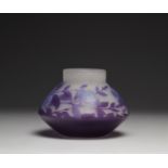 Emile Galle vase decorated with flowers