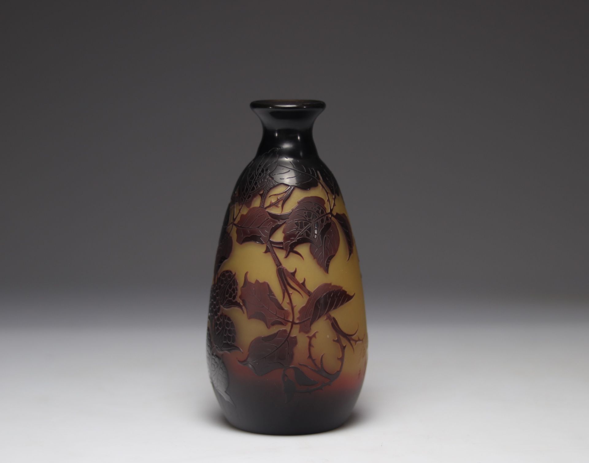 D'ARGENTAL Paul Nicolas vase with mulberry decor