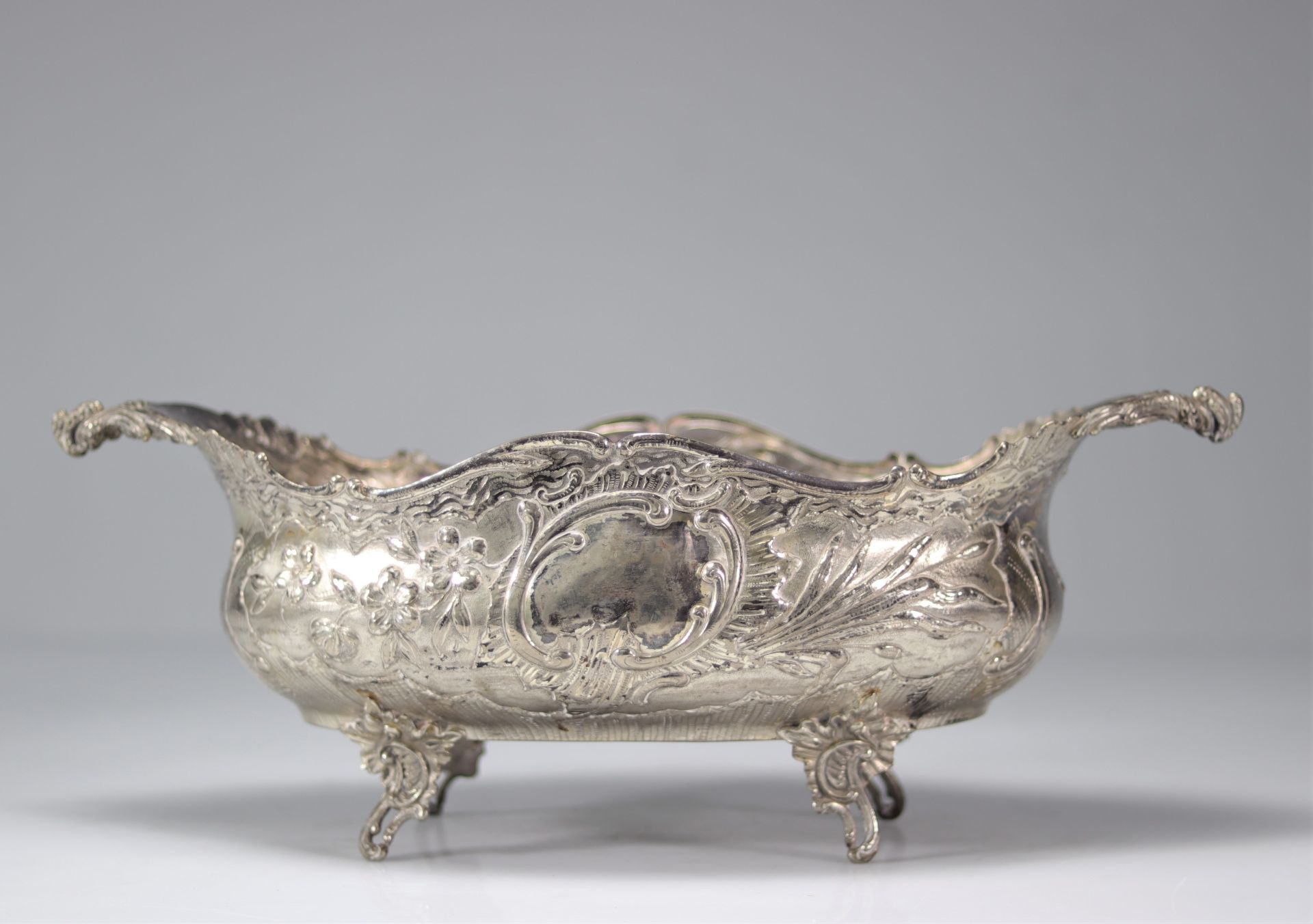 Pair of Louis XV style silver planters - Image 3 of 4