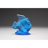 Sabino blue molded glass fish