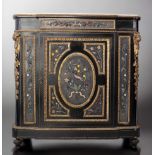 Napoleon III furniture inlaid with hard stones 19th century