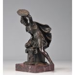 Mythological bronze "young woman warrior"