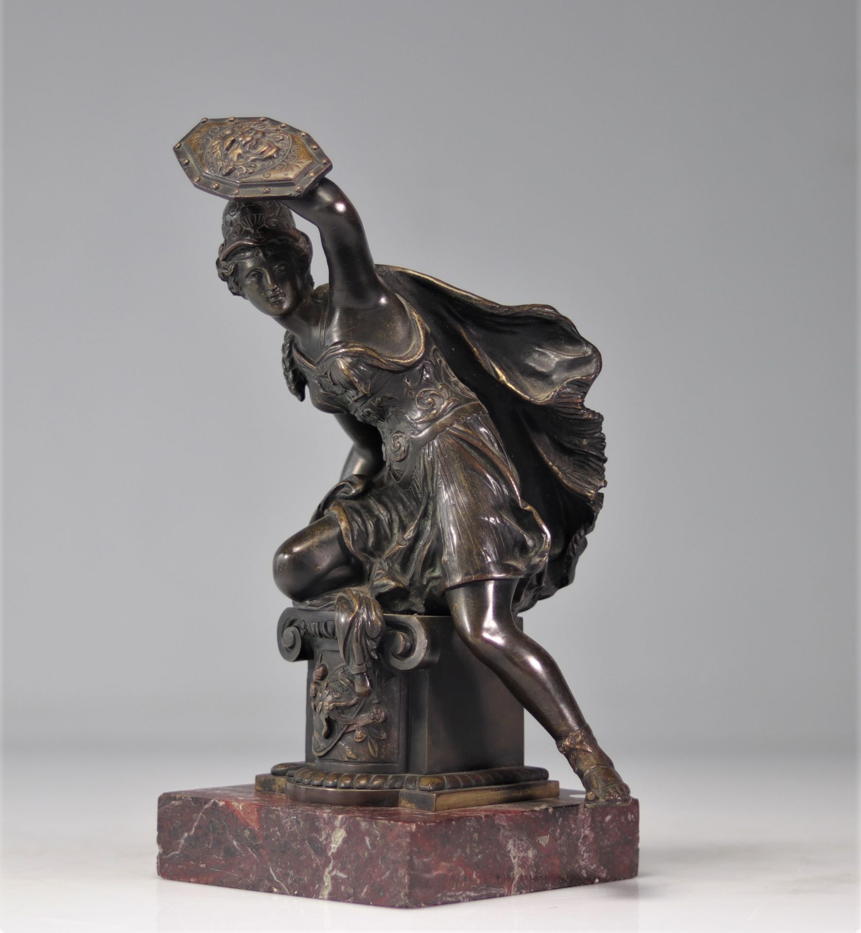 Mythological bronze "young woman warrior"