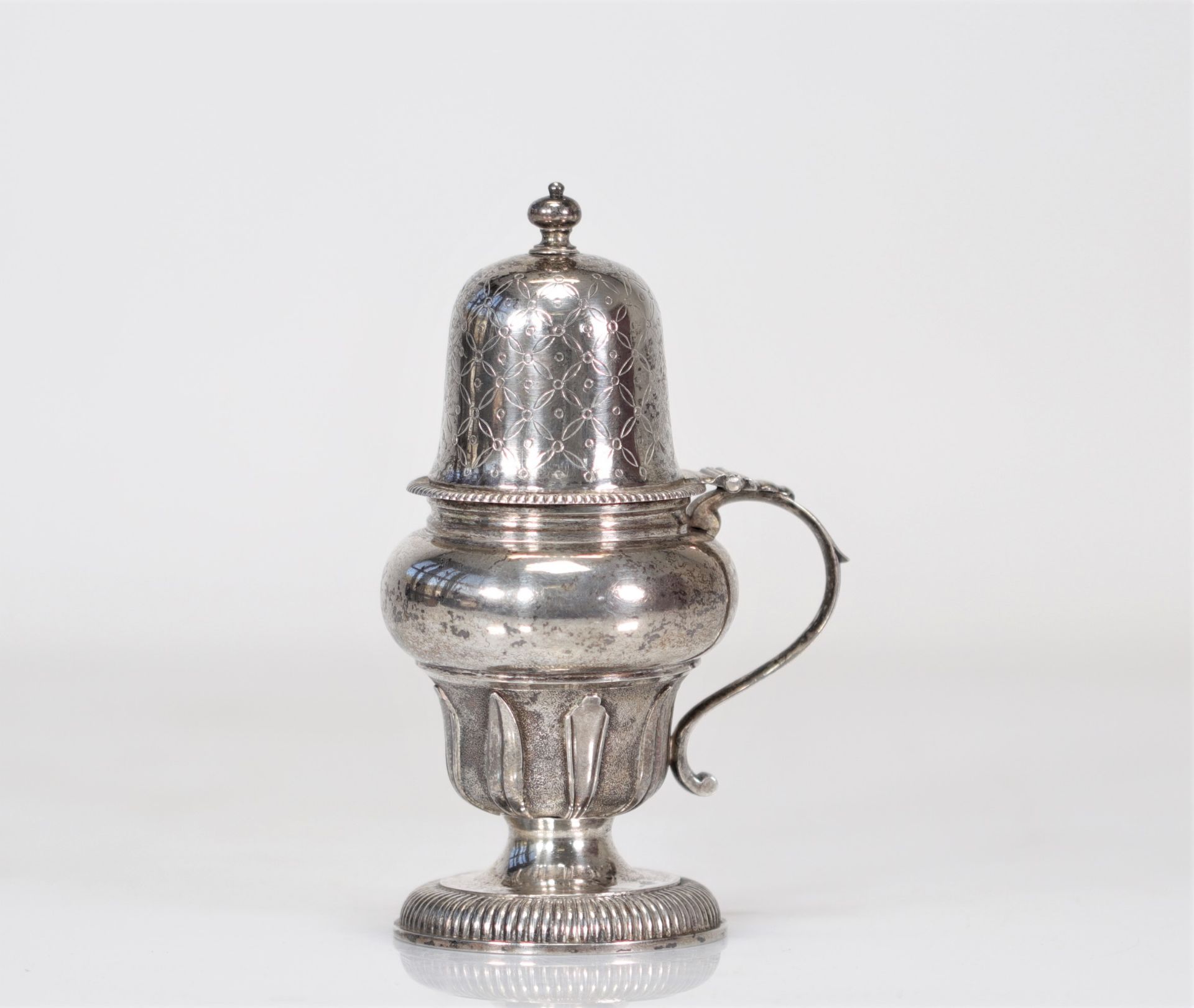 18th century silver mustard pot with crowned Lion hallmark 1737 - Bild 5 aus 5