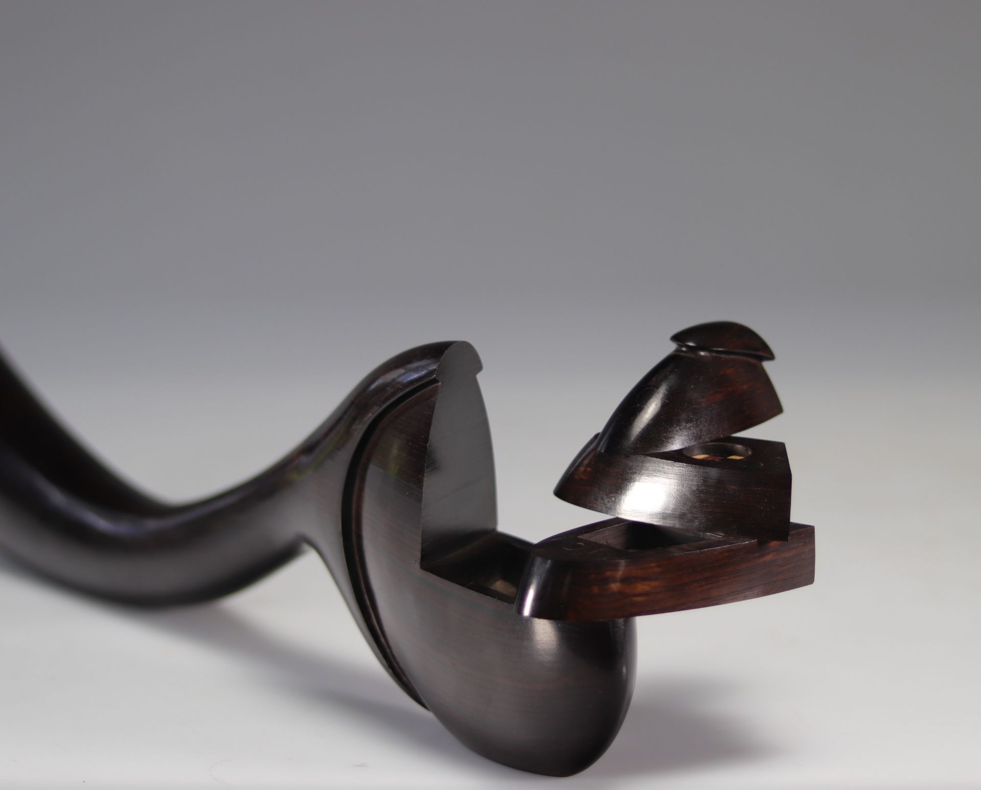 Jean-Christophe COURADIN (20th century) Rosewood sculpture - Bild 2 aus 6