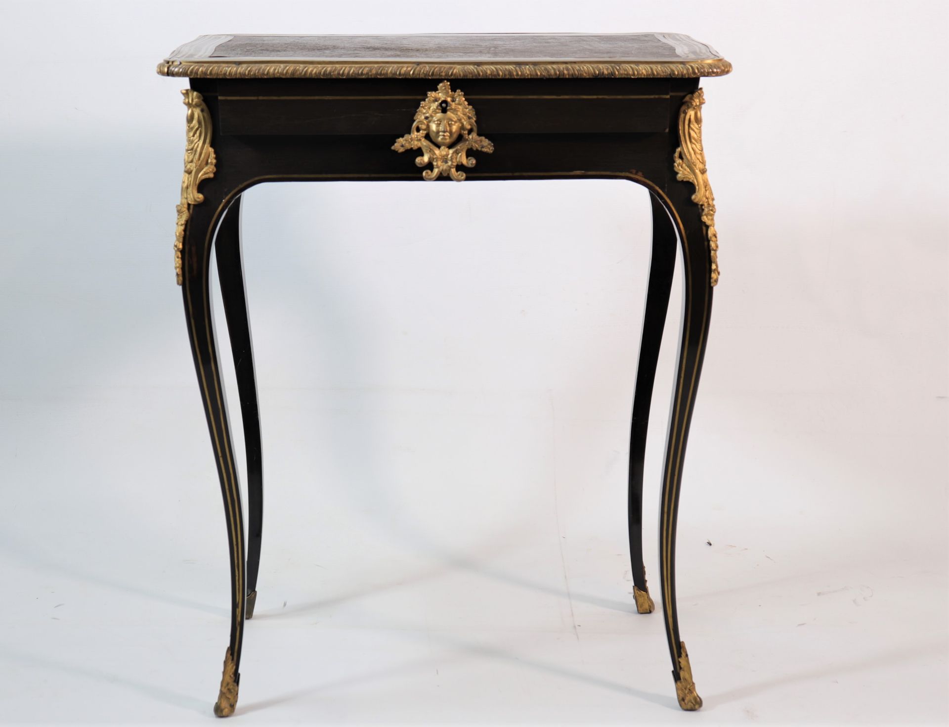 Napoleon III table gilt bronze ornaments - Image 2 of 3