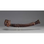Kuba DRC pipe decorated with a head