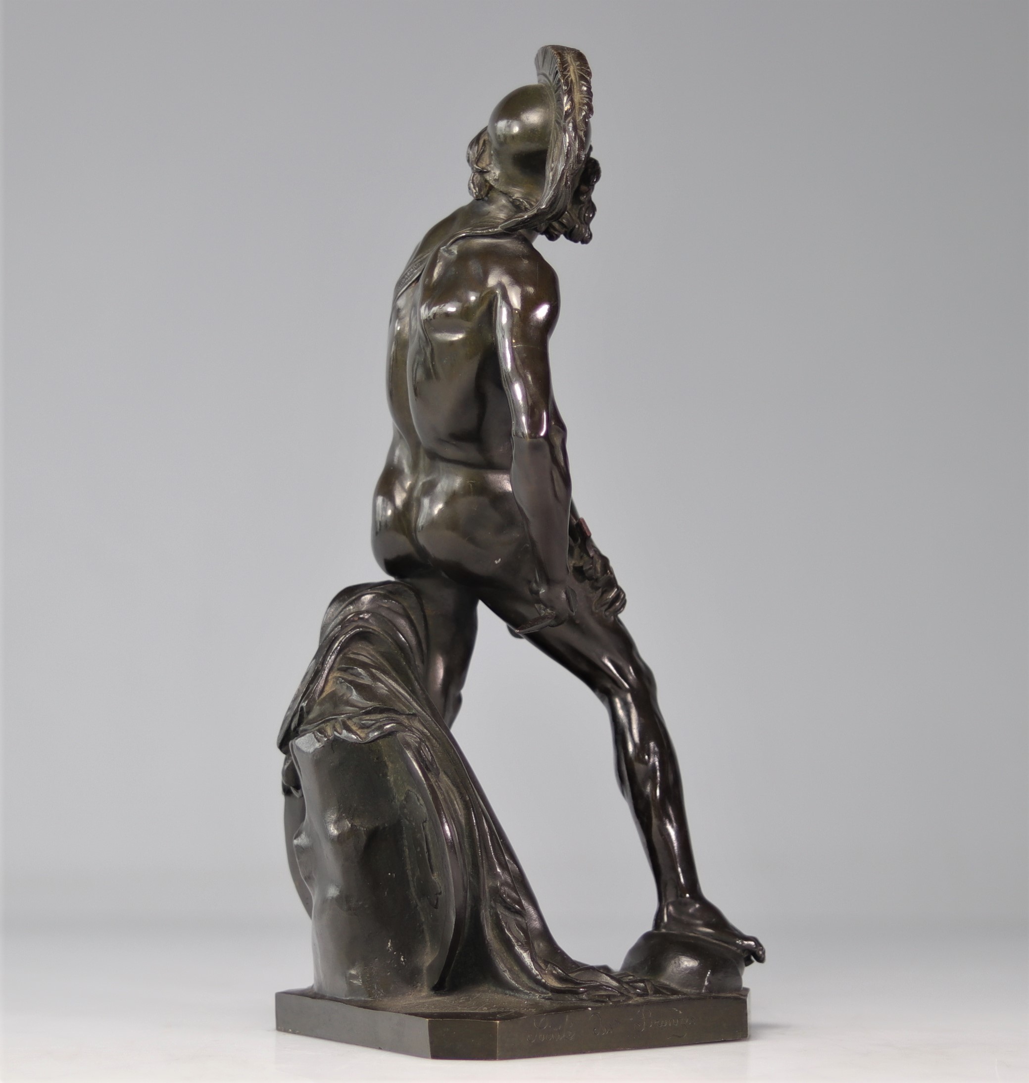 Pierre Jean DAVID D'ANGERS (1788-1856) bronze "Philopoemen" - Image 3 of 6