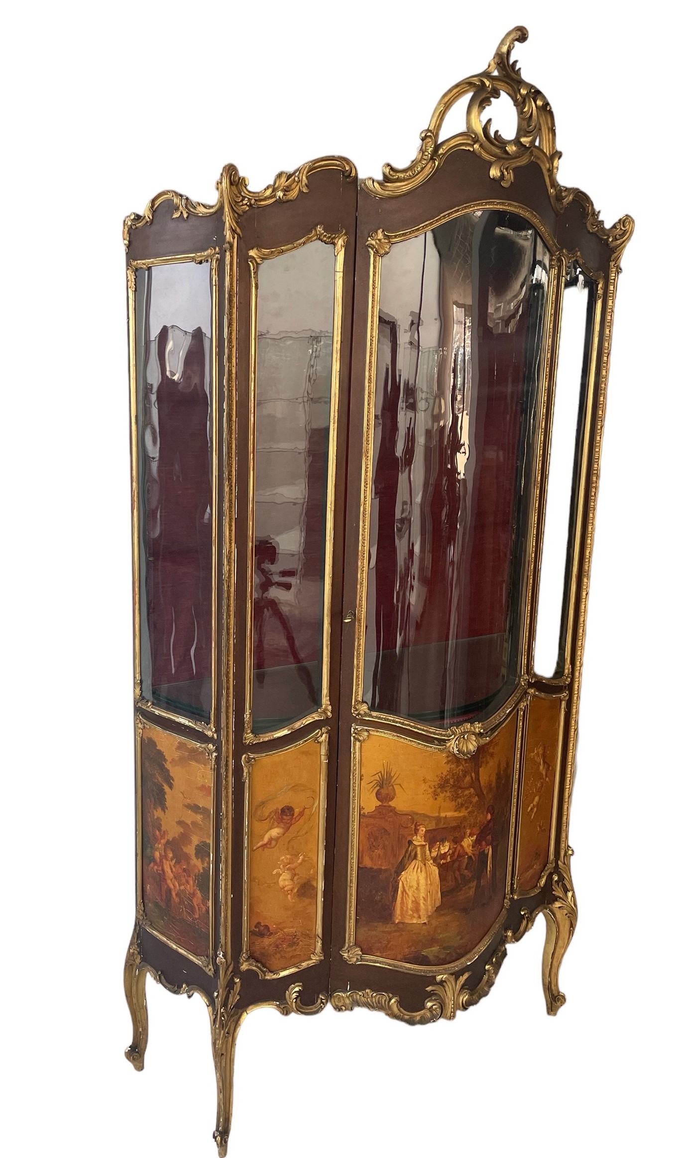 Showcase Napoleon III painted with romantic scenes - Image 3 of 3